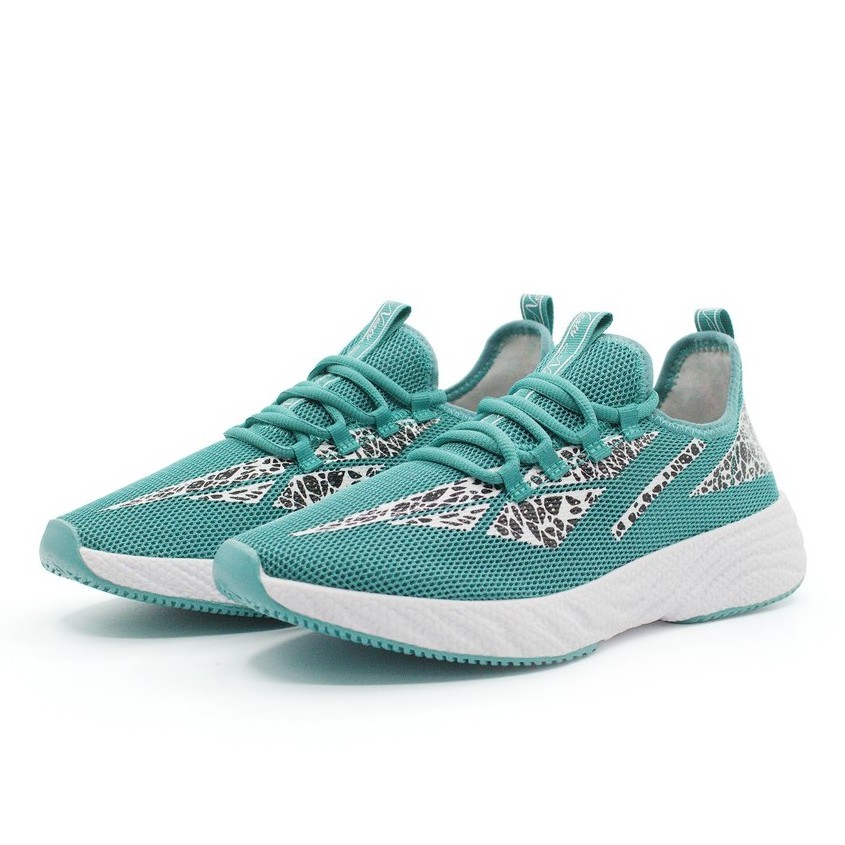 GIÀY SNEAKER THỂ THAO NỮ CHẠY BỘ ÊM MÀU XANH THỜI TRANG CỔ THẤP  NESTY TD120221