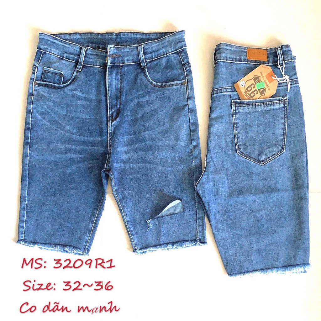 Quần jean ngố / lửng BIG SIZE lưng cao, co dãn mạnh đẹp
