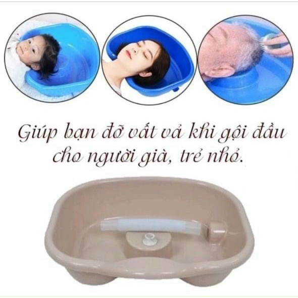 Chậu Gội Đầu Thư Giãn Tại Giường Tiện Lợi Nhựa Việt Nhật