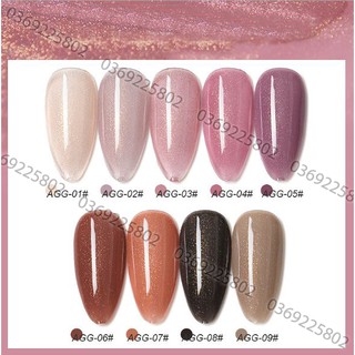 Sơn gel as nhũ thạch mới mã agg 9 chai đỏ nhọn 15ml siêu hot siêu xịn