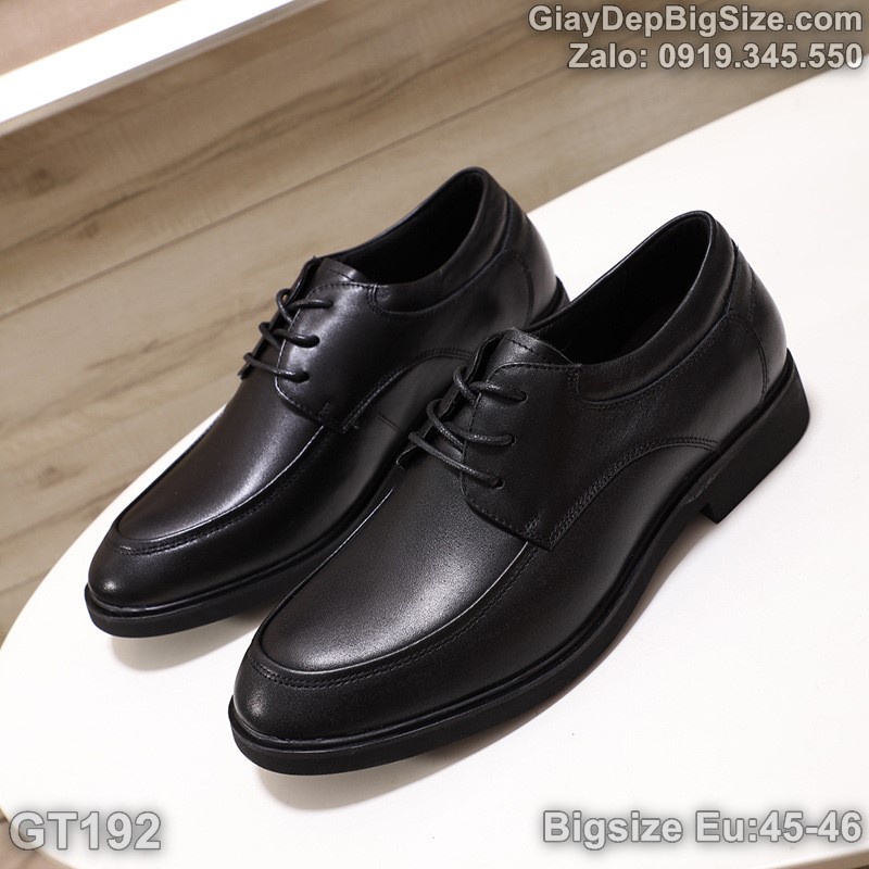 Giày da công sở, giày tây big size cỡ lớn Eu:45-46 cho nam chân to - GT192