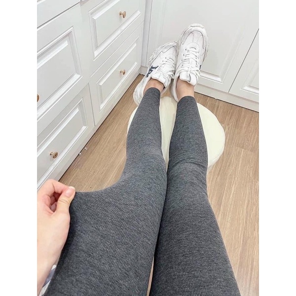 QNU107 - QUẦN LEGGING LEN TĂM NỮ CẠP CAO