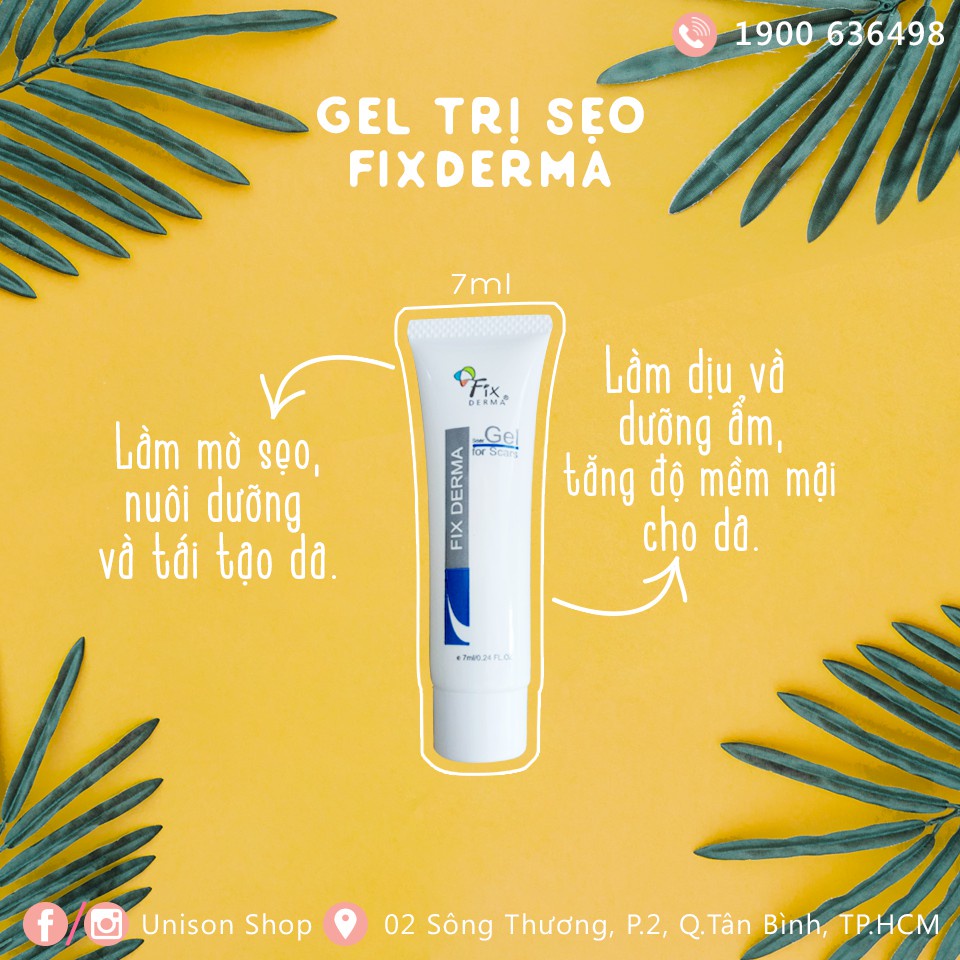 Mờ sẹo Fixderma Scar Gel làm mờ sẹo mụn, sẹo lồi, sẹo rỗ (15ml) Zafami Pharma