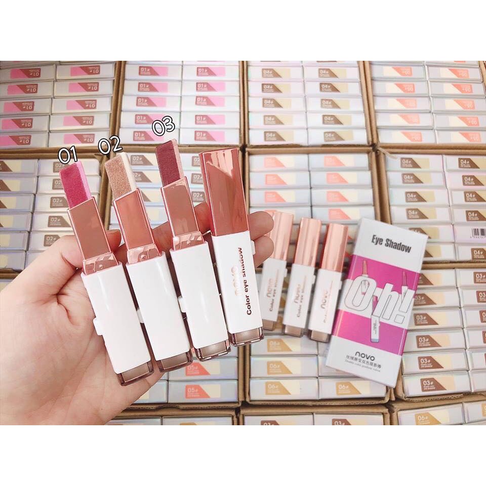 ✨ ❄️❄️Phấn mắt dạng thỏi Novo Eyes Shadow 2 Line❄️❄️