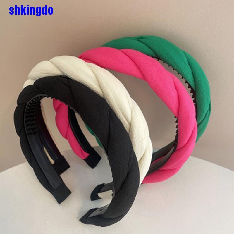 Cài tóc họa tiết xoắn màu trơn thiết kế thời trang