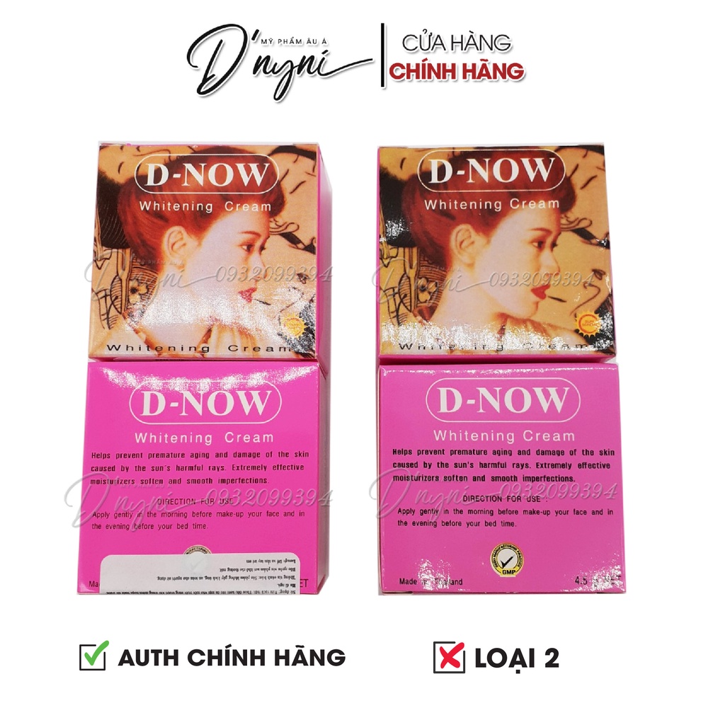 Kem Dưỡng Trắng Da Mặt D-NOW 4.5g Thái Lan