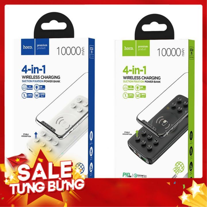 BH 1 đổi 1 - Sạc dự phòng không dây HOCO J56 (Hỗ trợ sạc nhanh 18W) poogroup | BigBuy360 - bigbuy360.vn