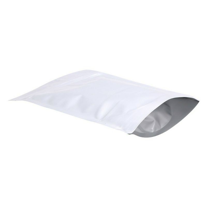 1Kg túi zipper 2 mặt bạc - túi zip 2 mặt bạc.