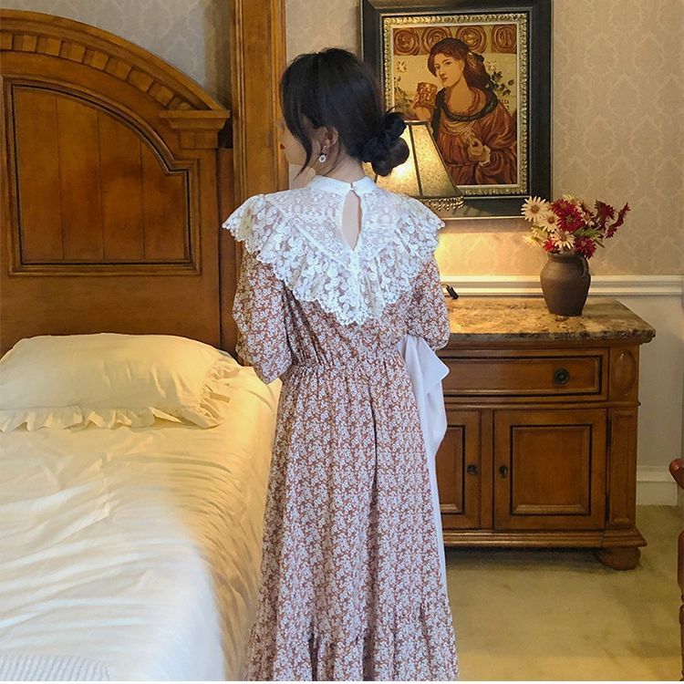 Đầm Tay Dài Phối Ren Hoa Thiết Kế Thanh Lịch Cho Nữ | BigBuy360 - bigbuy360.vn