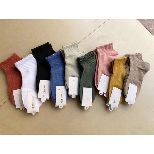 Sét 5 Đôi Tất Nữ Muối Tiêu Phong Cách VinTaGe