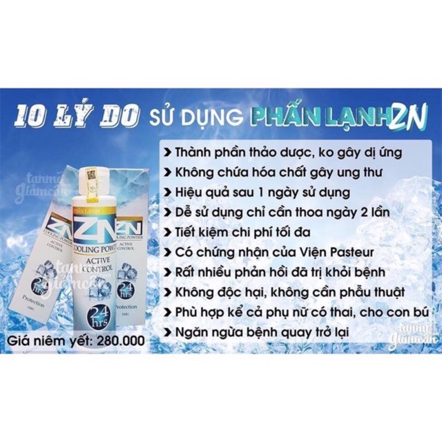 PHẤN LẠNH ZN 100GR