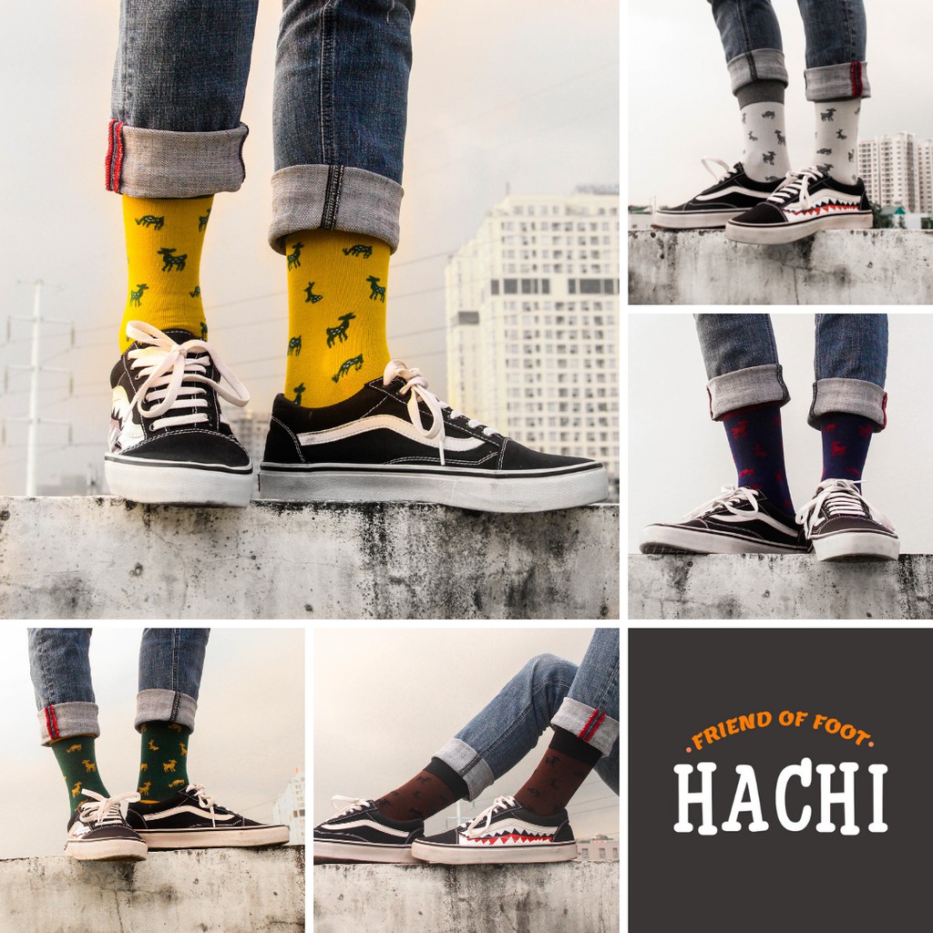 Vớ nam cổ cao Alley- By Hachiko