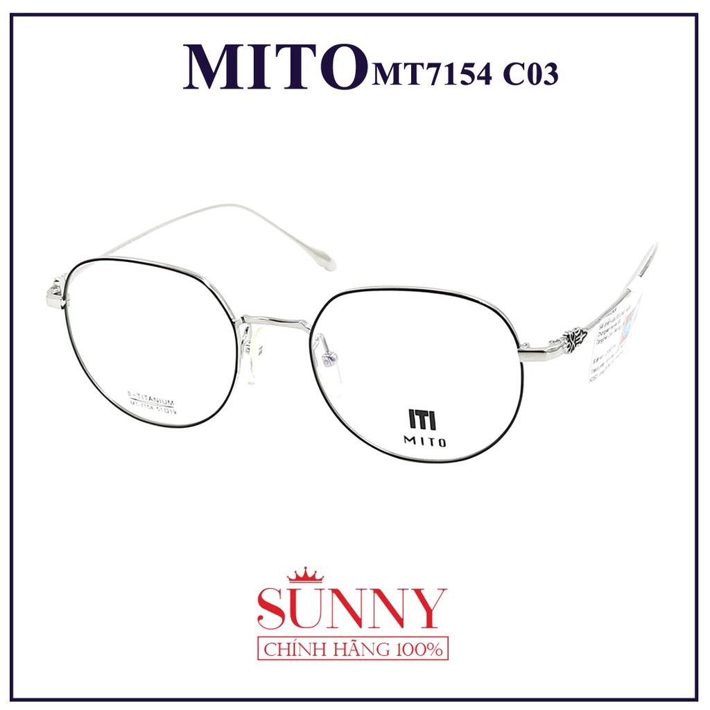 MT7154  - Gọng kính Mito unisex (nhiều màu) chính hãng Italia - - kèm tem chống hàng giả do bộ công an cấp