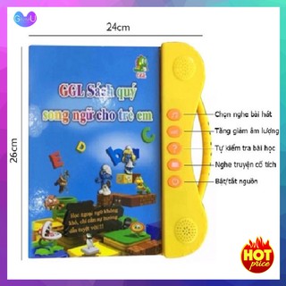 Sách điện tử song ngữ anh - việt cho trẻ em - sách song ngữ thông minh giúp bé phát triển trí tuệ