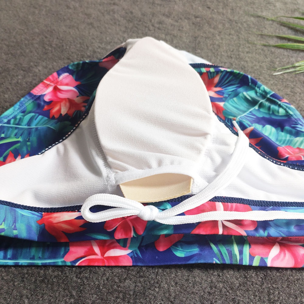 Quần bơi tam giác nhanh khô in họa tiết lá xanh kèm miếng lót nâng ngực cho nam
 | BigBuy360 - bigbuy360.vn