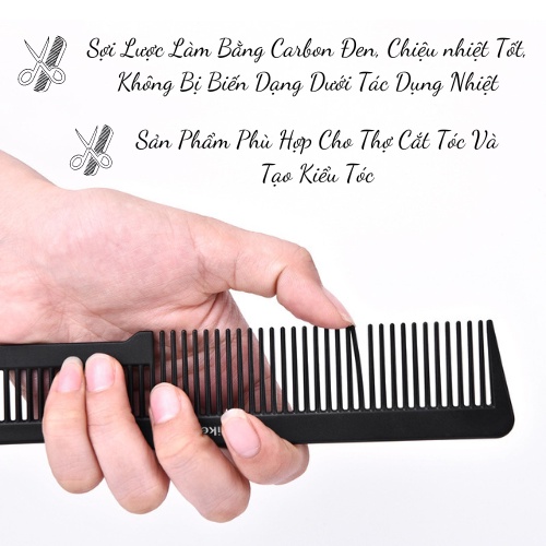 Lược Chải Thẳng Tạo Kiểu Tóc, Chống Nhiệt Chuẩn Salon