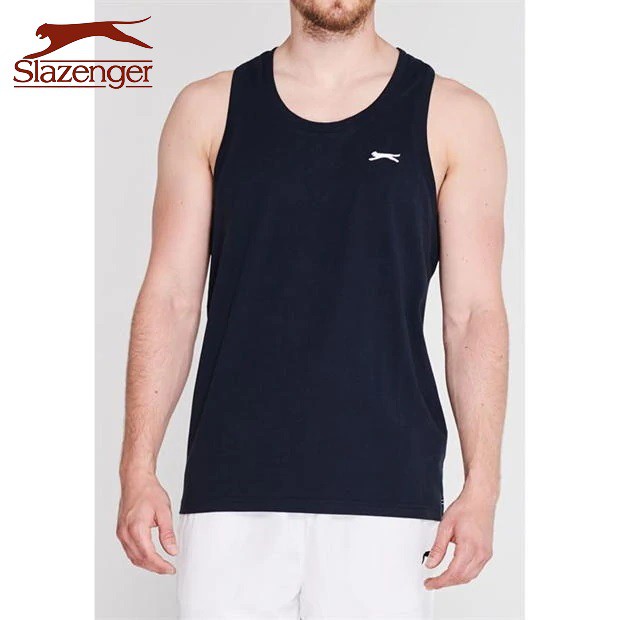 Áo thun ba lỗ nam Slazenger Muscle (màu Navy) - Hàng size UK