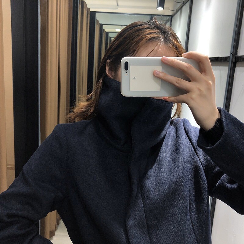 Áo khoác dạ khoá kéo