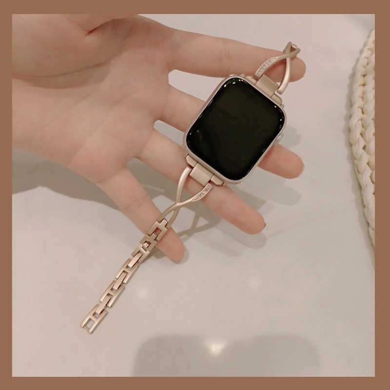 Dây Đeo Kim Loại Cho Đồng Hồ Apple iWatch 7 6 5 SE 3 2 1 42 40 45mm 41mm 38 44mm