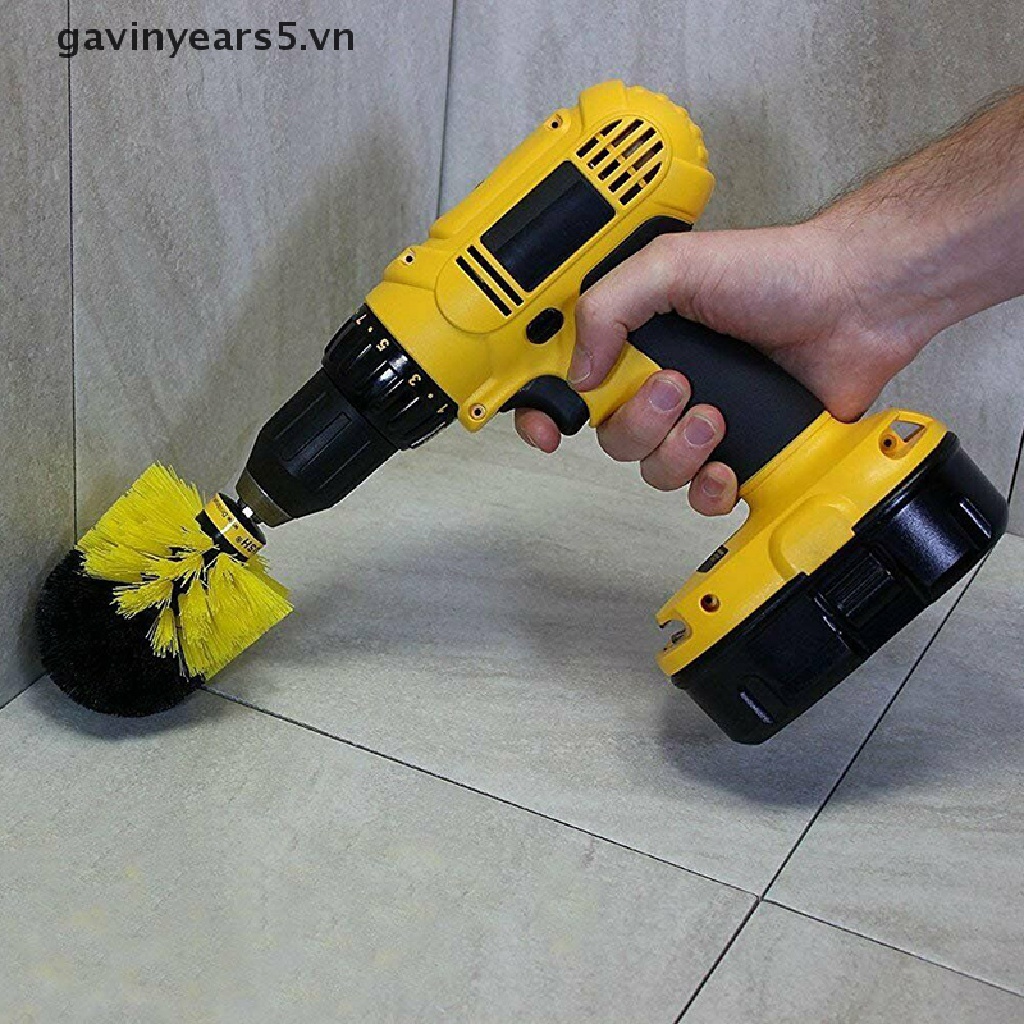 Bộ Đầu Cọ Gắn Máy Khoan Vệ Sinh Sàn Nhà Chuyên Dụng