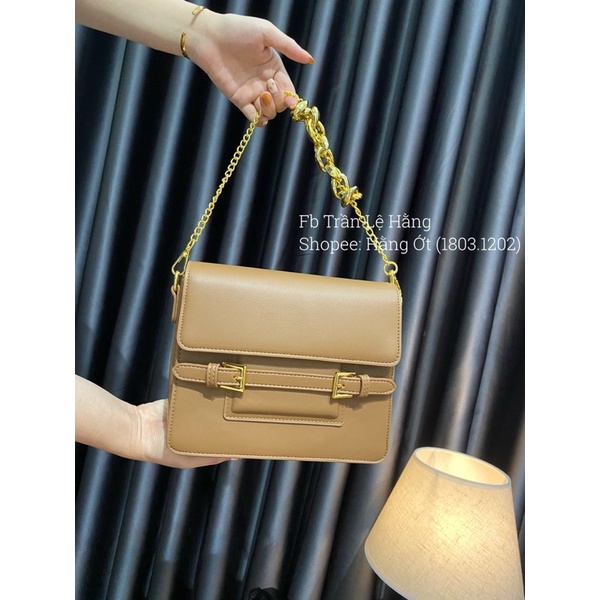 Túi Cặp nách dáng dẹt &amp; vuông siêu xịn size 24cm cực xinh KO Hộp