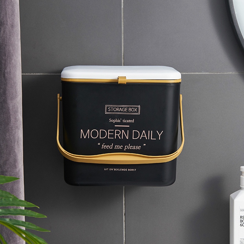 ONLY HOUSE Thùng Rác Treo Tường Không Cần Đóng Đinh Tiện Dụng Cho Nhà Bếp / Nhà Vệ Sinh