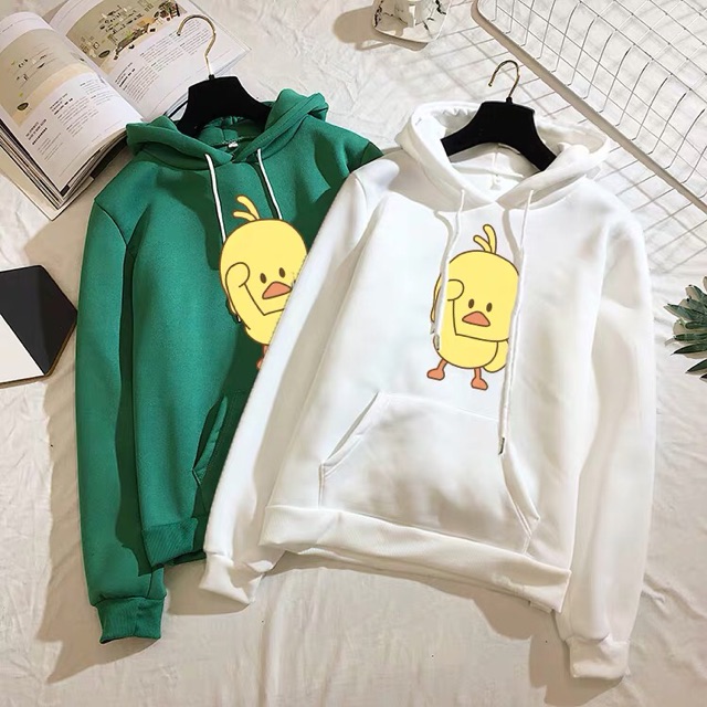 (Mua 1 tặng 1 phần quà ) Áo quảng châu, nỉ bông cao cấp, form ulzzang, có ngoại cỡ , BIGsize , hoodie chú vịt kute | BigBuy360 - bigbuy360.vn