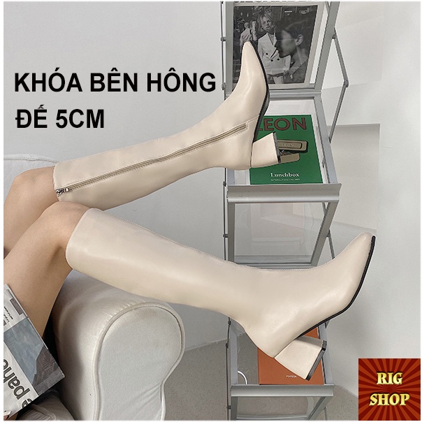 BOOT THỜI TRANG KHÓA BÊN HÔNG ĐẾ CAO 5CM SIÊU HOT 2022