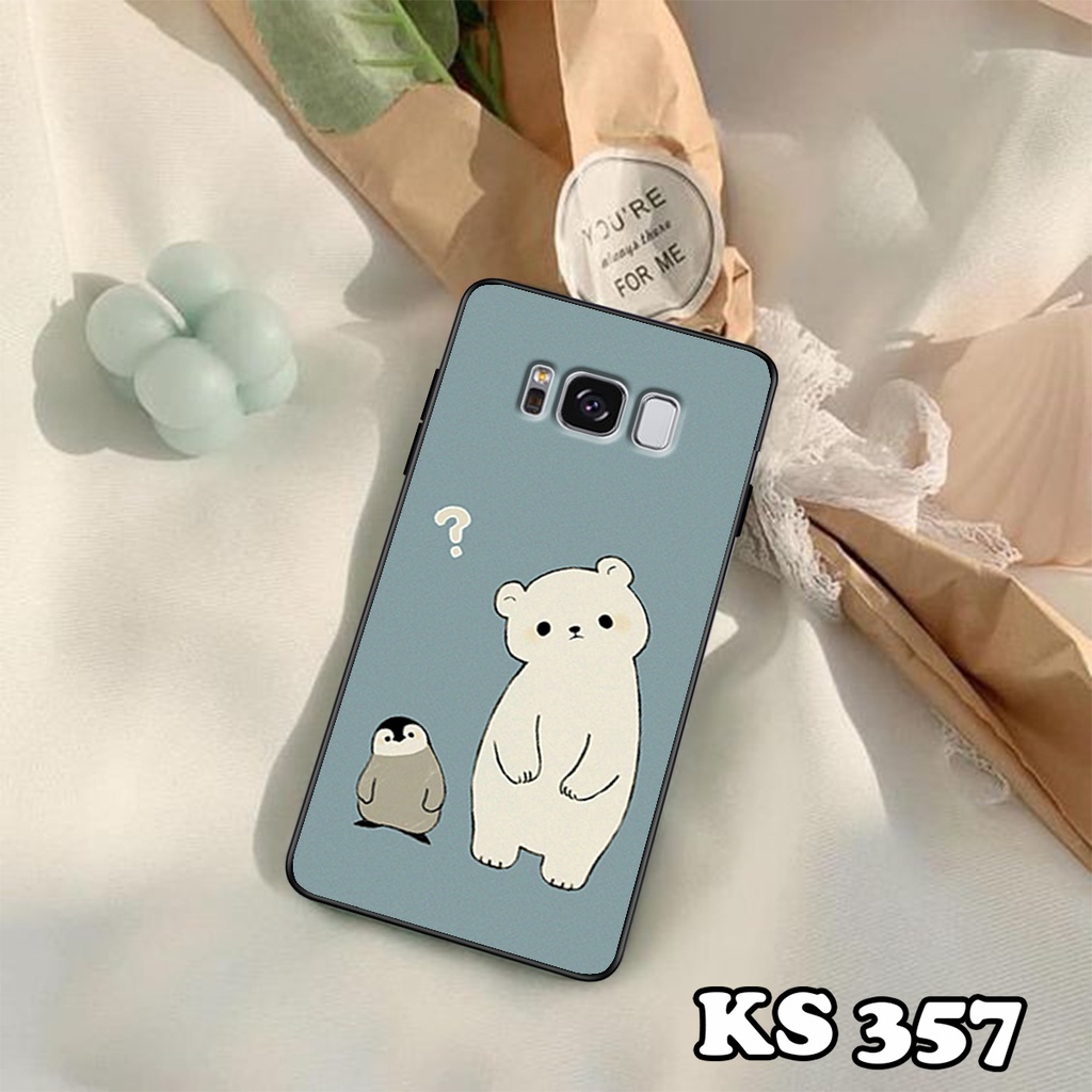 Ốp lưng Samsung S8 - S8 Plus - S9 - S9 Plus - Ốp Samsung in hình Cat&amp;Bear đáng yêu - Chất liệu TPU