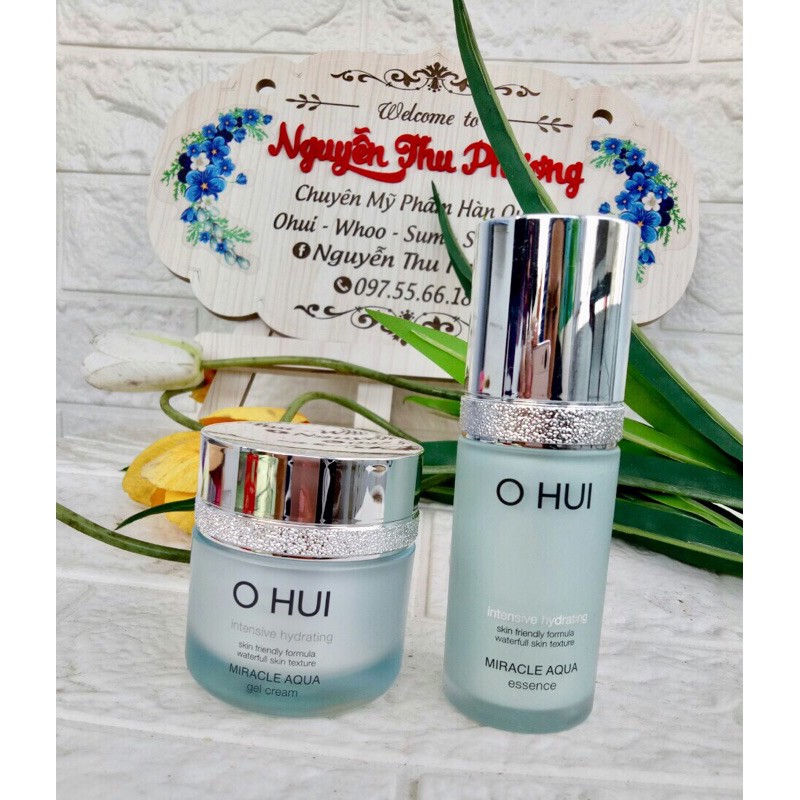 Cặp nước hoa hồng 150ml - sữa dưỡng sáng da ohui miracle aqua 130ml ( tách set)