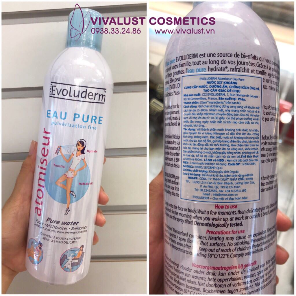 XỊT KHOÁNG EVOLUDERM 400ML