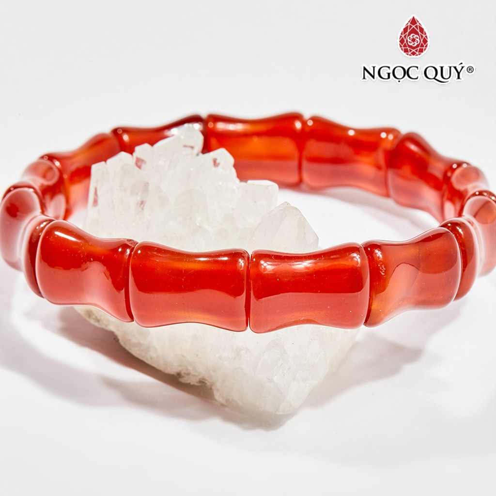 Vòng Tay Đốt Trúc Mã Não Đỏ - Ngọc Quý