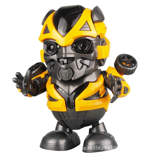 Robot vui nhộn nhảy theo điệu nhạc có đèn có nhạc bumblebee