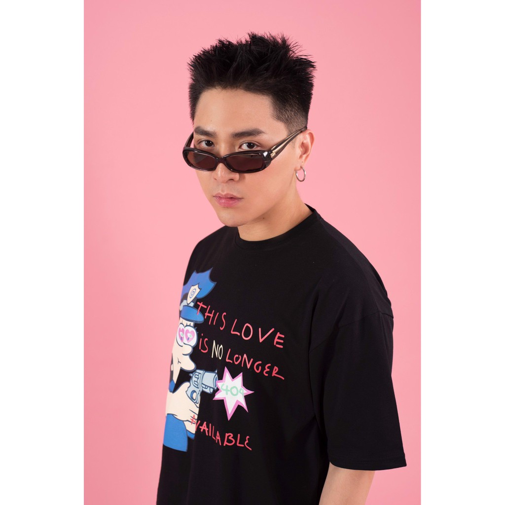XUOC - NO LOVE T-SHIRT OUTFIX ÁO THUN IN ẤN COTTON 4C