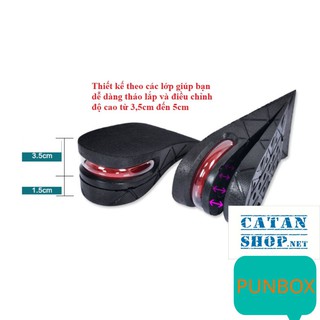 ❤️FREESHIP❤️Combo 4 miếng lót đế giày tăng chiều cao Air có đệm khí siêu êm ái, giày đế cao, giày độn gót.