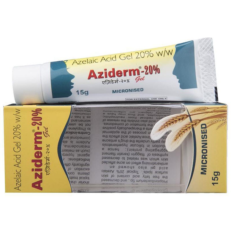 Aziderm Azelaic Acid 15%-20% Gel Chấm Loại Bỏ Mụn Và Thâm 15g | Naturalyou.vn