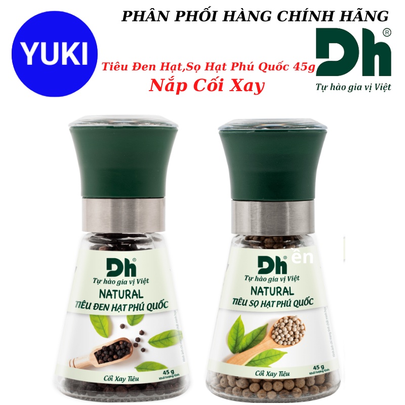 Tiêu Đen Hạt,Sọ Hạt Phú Quốc 45g-Nắp Cối Xay | YUKI MISE