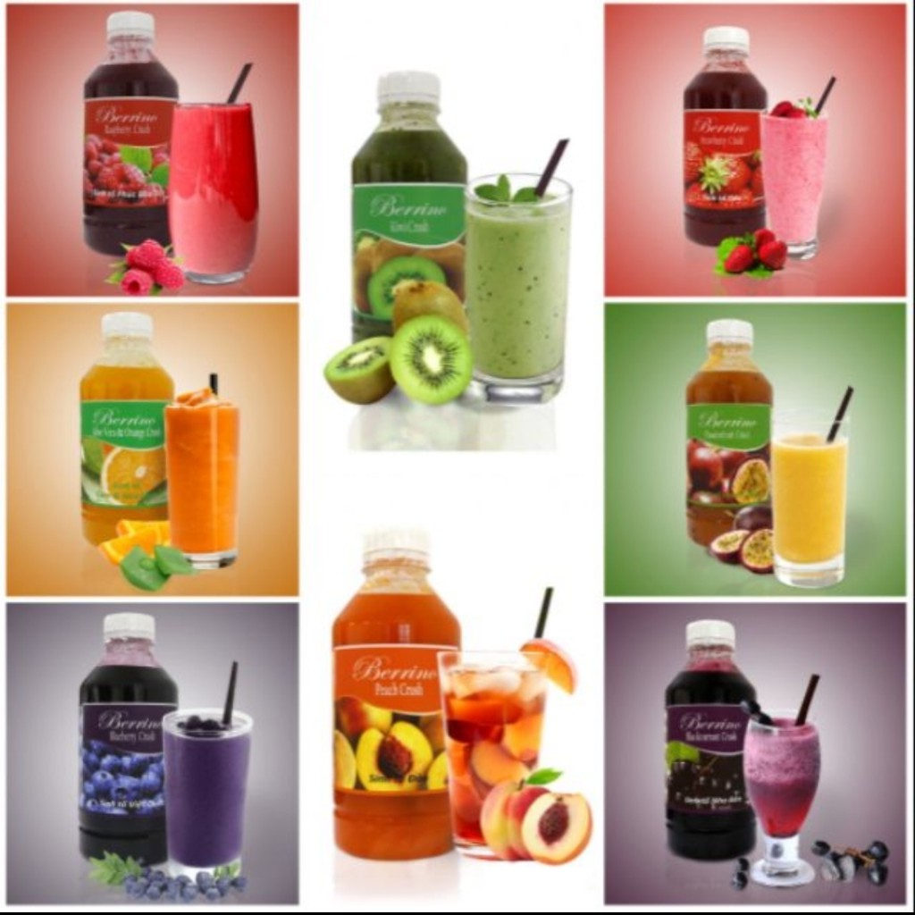 Sinh tố berino các vị chai chiết 300g