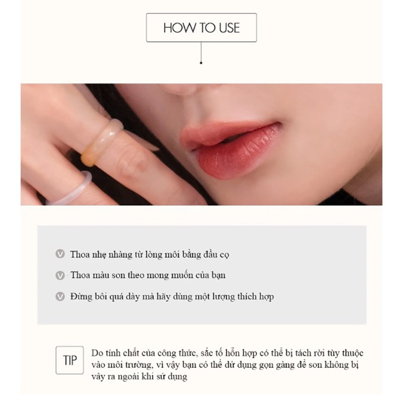 Son bóng mọng môi lâu trôi Romand Juicy Lasting Tint Ripe Fruit (Màu #18 đến #21) | BigBuy360 - bigbuy360.vn