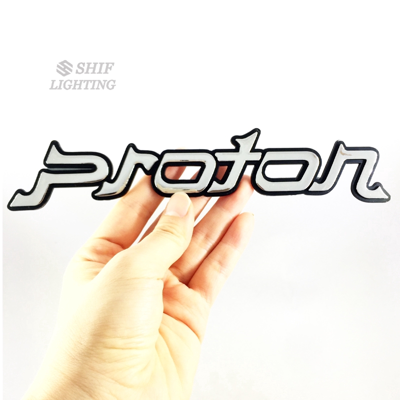 Sticker PROTON nhựa abs xinh xắn trang trí xe hơi