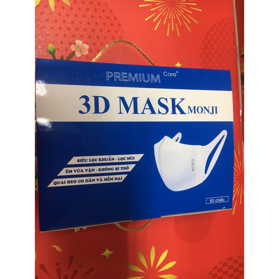 Khẩu Trang 3D Kháng Khuẩn Thời Trang Thoáng Khí Lọc Mùi Lọc Bụi Bẩn Công nghệ Nhật Bản