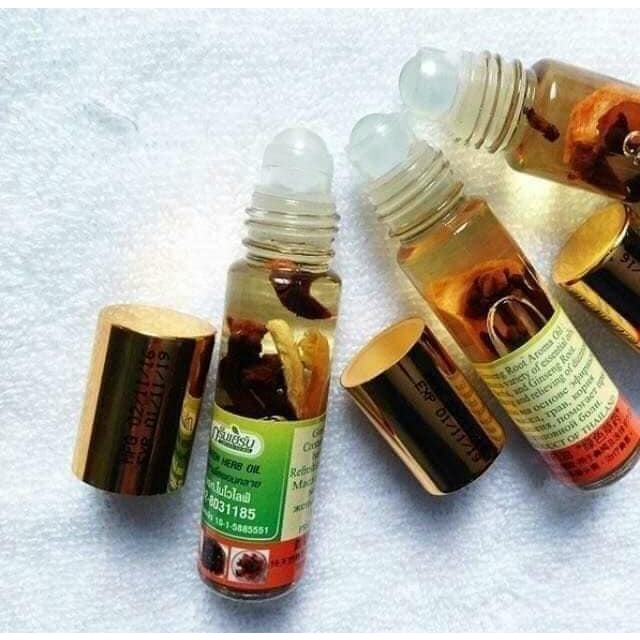 Dầu Lăn Sâm Thảo Dược Green Herb Oil Thái Lan (Có Sẵn)