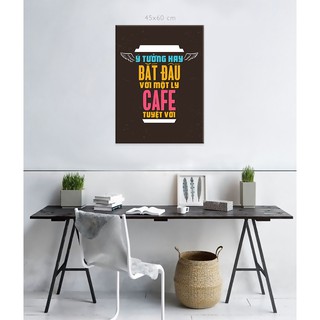 Tranh Treo tường VTC slogan Động Lực CANVAS-TYPO-34 KT 45 x 60 cm