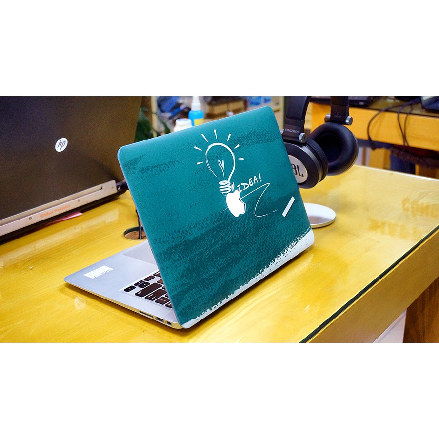 Ốp Macbook hình Idea (tặng kèm nút chống bụi + chống gãy dây sạc)