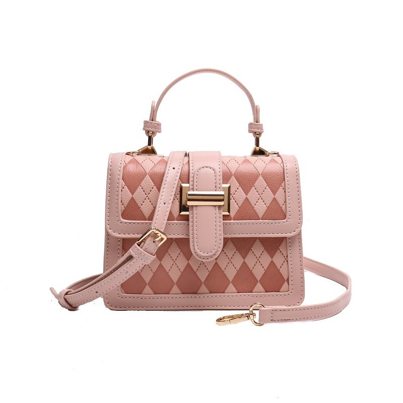 Túi đeo chéo túi xách nữ Đeo Vai Hình Vuông Nhỏ Gọn Màu Hồng Dành Cho Nữ Màu hồng hot trend