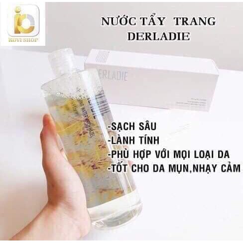 NƯỚC TẨY TRANG DERLADIE CLEANSING WATER WITCH HAZEL 300ML NHẬP KHẨU CHÍNH HÃNG - 4201