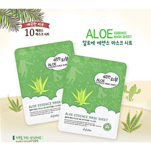 Mặt nạ dưỡng da tinh chất nha đam Esfolio Aloe Essence Mask Sheet -25ml