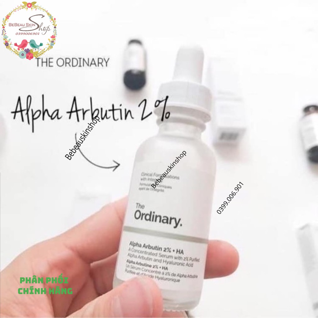 Tinh chất The Ordinary Alpha Arbutin 2% Serum Dưỡng Trắng + HA - Bebeau