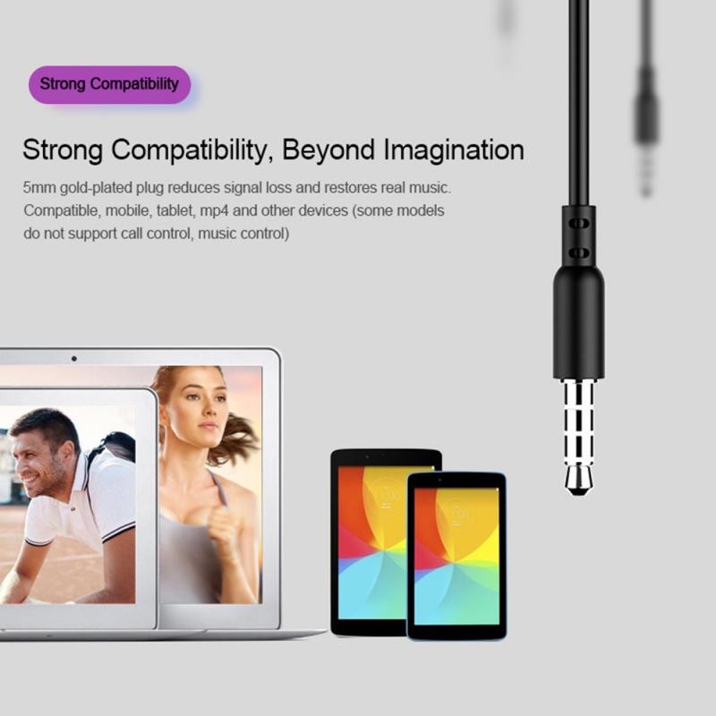 KAXOE 3.5mm In Ear Wired Earphone With Mic Sport Music Headset