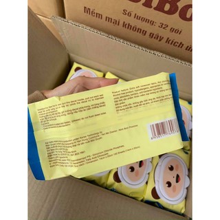 Giấy ướt không mùi Bibo (1 bịch 100 tờ rút)